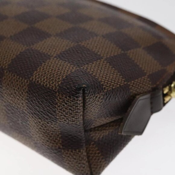 LOUIS VUITTON Damier Ebene Pochette Cosmetic PM Pouch N47516 LV Auth BD2195 - Picture 3 of 16